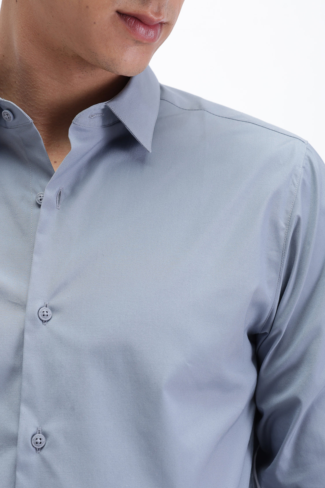 SLIM FIT PLAIN CASUAL SHIRT