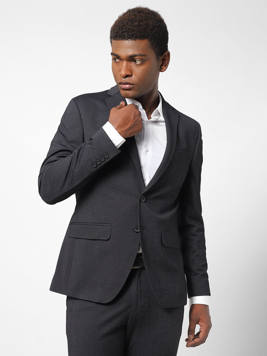Men's Black Blazer TCJ46452