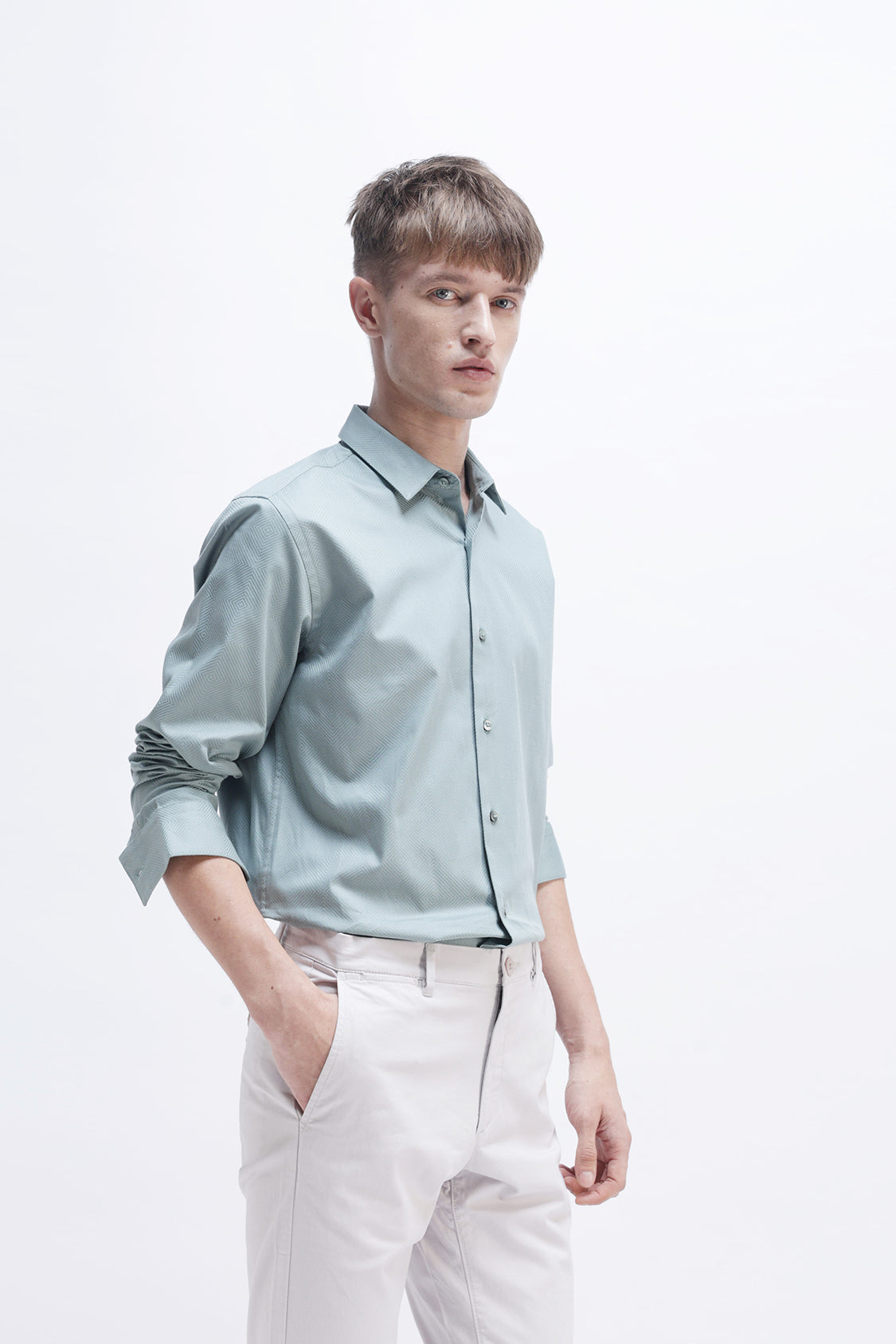PLAIN TEXTURED SHIRT