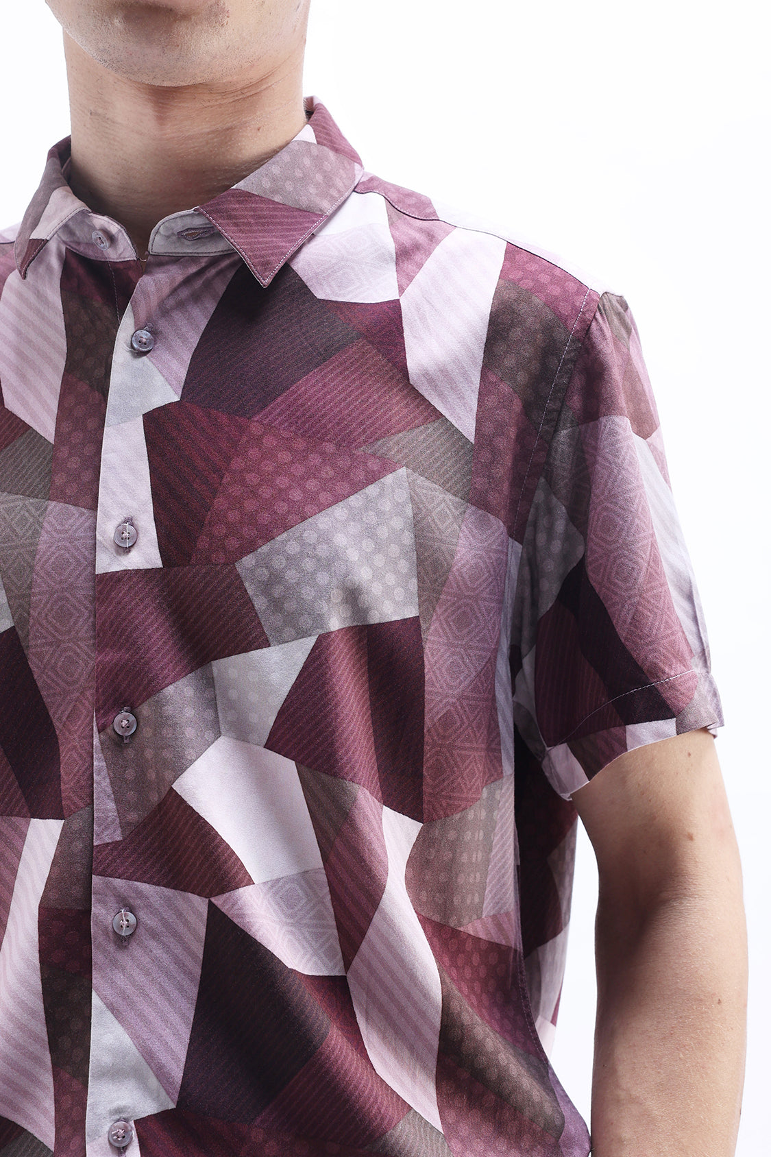 ABSTRACT PRINTED HALF SLEEVES SHIRT