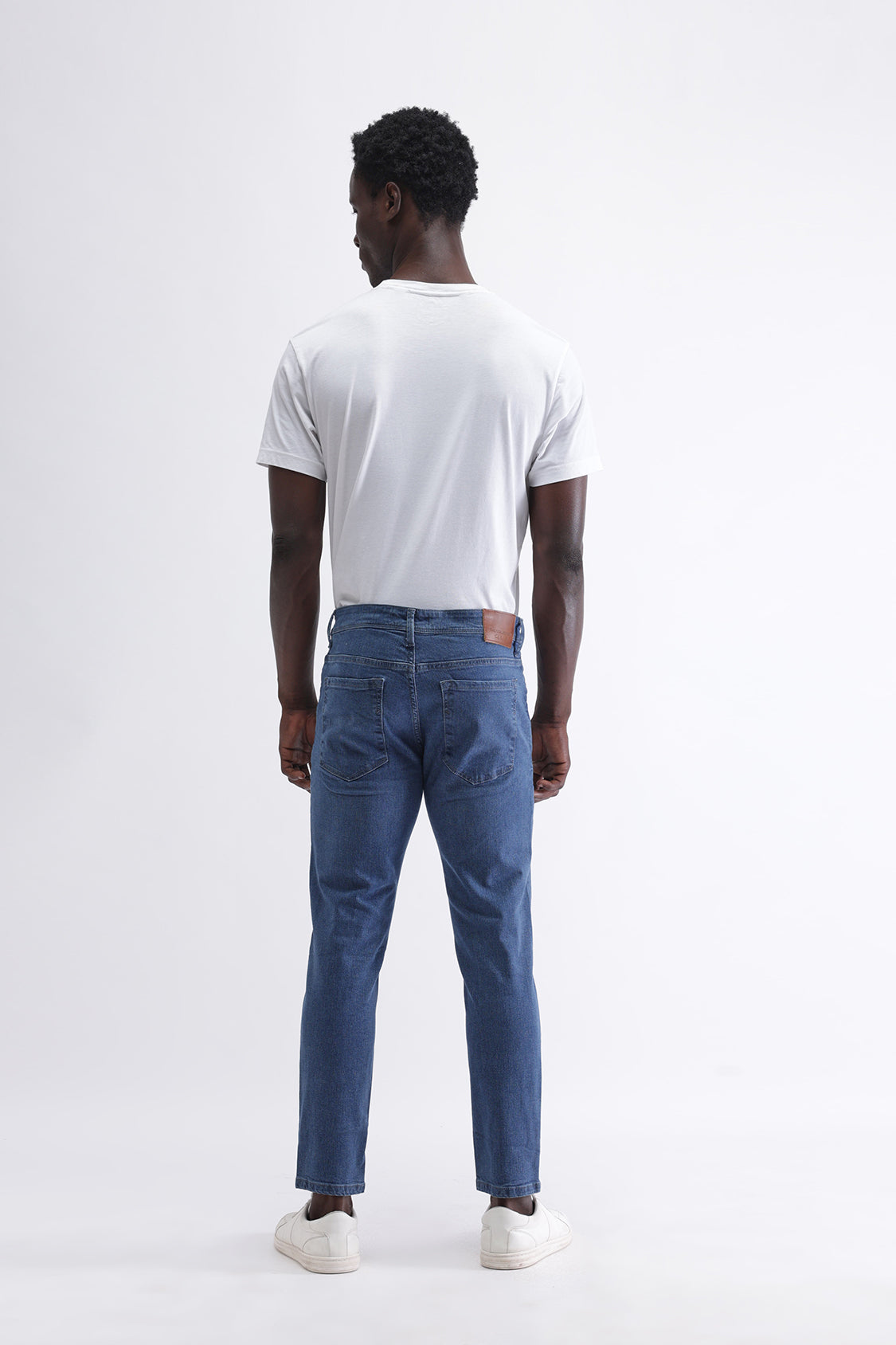 Men Slim Mid Rise Light Blue Jeans