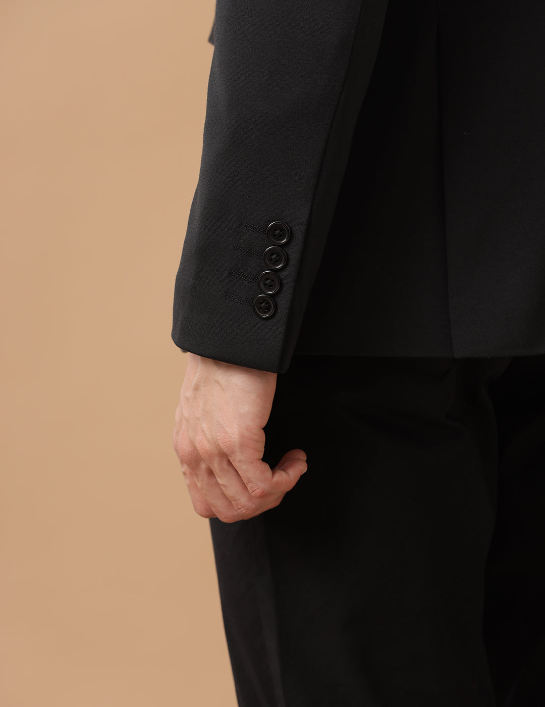 Men's Slim Fit Single Breasted Black Formal Blazer