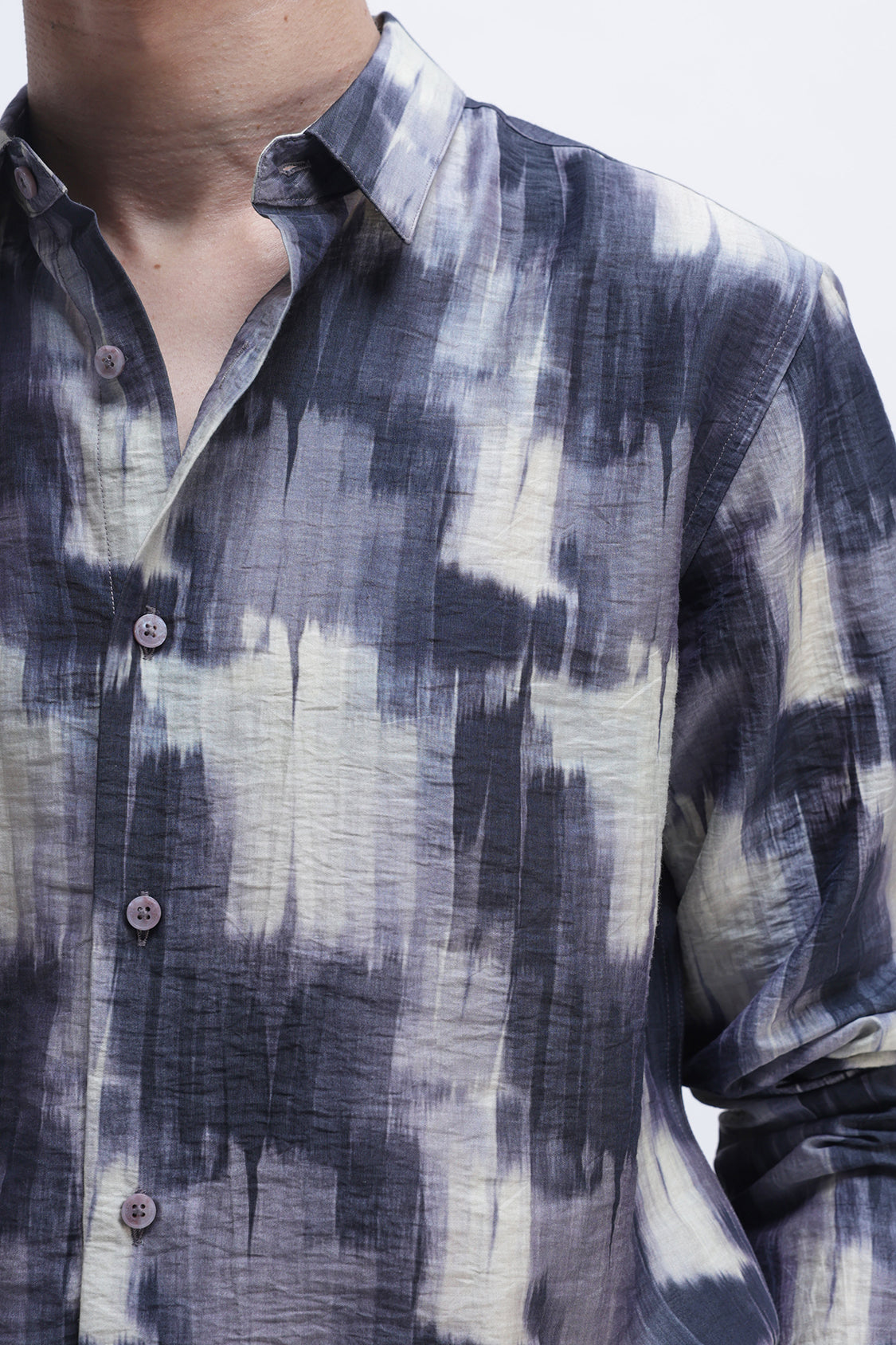 ABSTRACT PRINTED SLIM FIT SHIRT